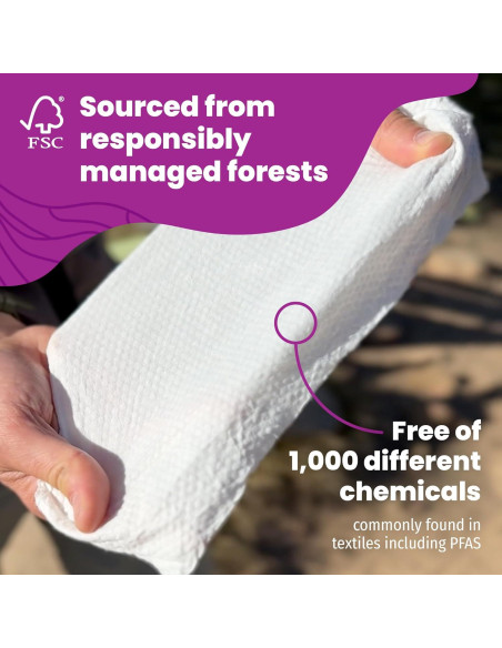 Toallitas PACT Comprimidas para Camping - Paquete de 25 Unidades