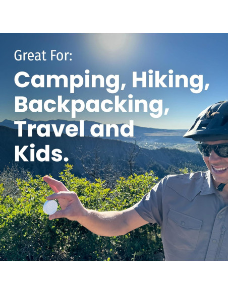 Toallitas PACT Comprimidas para Camping - Paquete de 25 Unidades