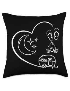 Almohada Cuadrada 45x45 cm Camping Essentials Gráfica Verano