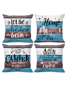 Funda de Cojín Cuadrada 45.7x45.7 cm MIXDING Juego de 4