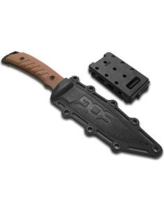 Cuchillo de hoja fija SOG Pillar LTD Micarta roja 25.1 cm 2