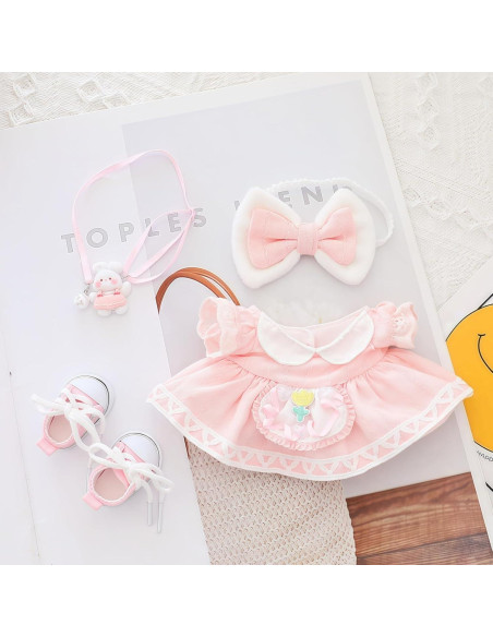 Conjunto de Ropa para Muñecas 17cm Xinbalove 4 Piezas Rosa Conjunto de Ropa para Muñecas 17cm Xinbalove 4 Piezas Rosa