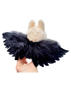 Accesorio de Alas Negro Premium para Muñecas Lububu 17.78 cm