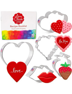 Set de Cortadores de Galletas San Valentín Ann Clark 5 Piezas 2