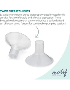 Extractores de Leche Motif Medical Twist 19mm - Set de 2 2