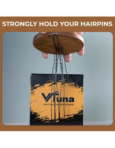 Soporte Magnético de Madera VTUNA para Pinzas y Clips - 1 Pieza
