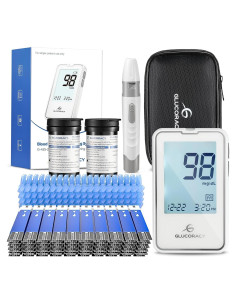 Kit de Monitor de Glucosa Glucoracy G-425-2 con 100 Tiras