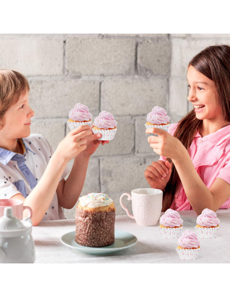 COcnny Mini Copas de Hornear Rosa - 300 Piezas para Cupcakes