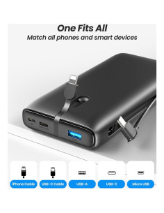 Cargador Portátil SOARAISE 26800mAh 22.5W Carga Rápida USB-C 2