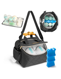 Bolsa de Extractor de Leche CarryWise con Enfriador para 6 Botellas