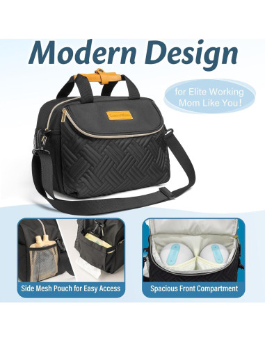 Bolsa de Extractor de Leche CarryWise con Enfriador para 6 Botellas