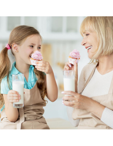 COcnny Mini Copas de Hornear Rosa - 300 Piezas para Cupcakes