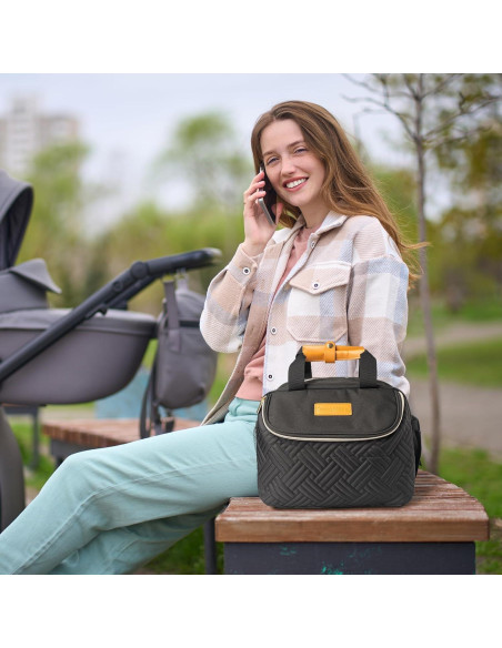 Bolsa de Extractor de Leche CarryWise con Enfriador para 6 Botellas