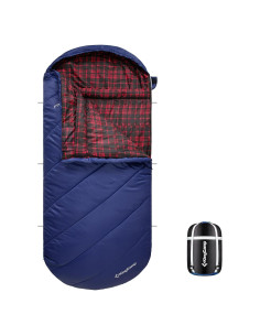 Saco de dormir KingCamp XL impermeable para clima frío y cálido