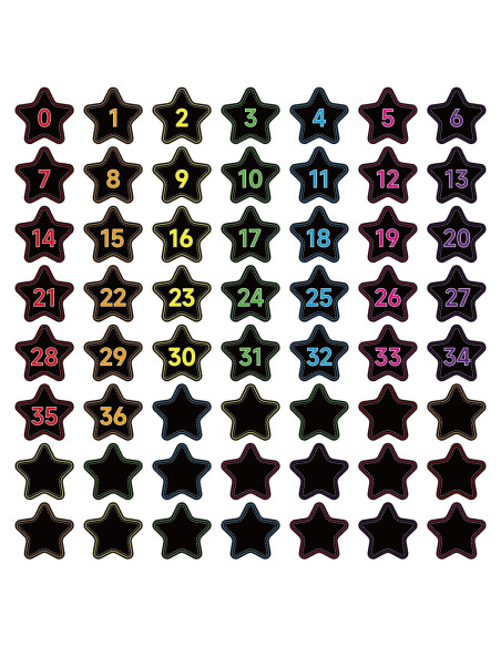 56 Acentos Magnéticos de Números Estrella Chiazllta 0-36 56 Acentos Magnéticos de Números Estrella Chiazllta 0-36