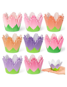 Forros para Cupcake COcnny - 320 Piezas Flor Primavera