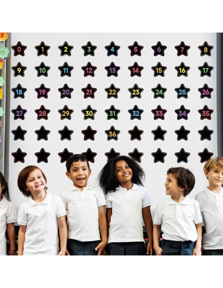 56 Acentos Magnéticos de Números Estrella Chiazllta 0-36 56 Acentos Magnéticos de Números Estrella Chiazllta 0-36