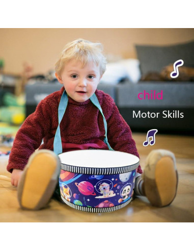 Juego de Batería Infantil Blvochnnt 20 cm con 2 Baquetas