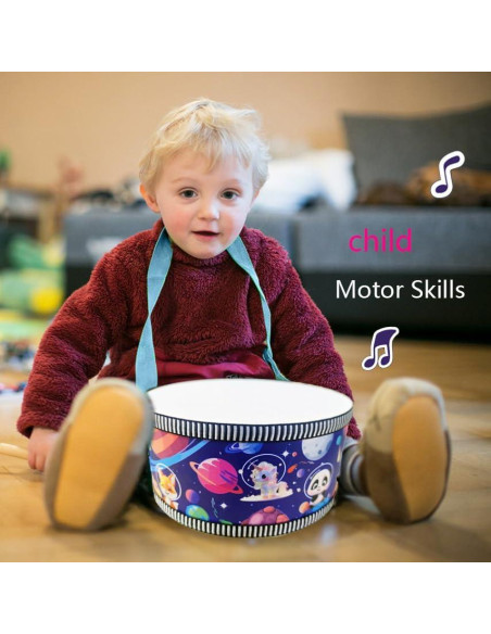 Juego de Batería Infantil Blvochnnt 20 cm con 2 Baquetas
