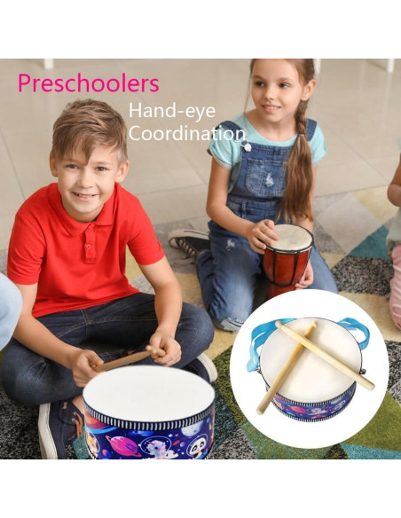 Juego de Batería Infantil Blvochnnt 20 cm con 2 Baquetas