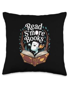 Cojín de viaje camping Lee más libros 40x40 cm poliéster