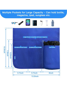 Soporte para Taza de Silla de Playa Xxerciz Azul - Organizador Universal 2