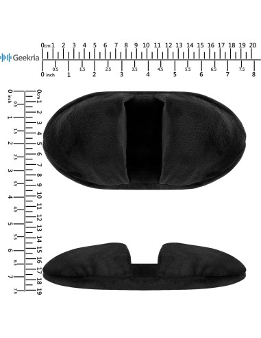 Cubierta de diadema Geekria para AKG, Sony, HIFIMAN, Negro