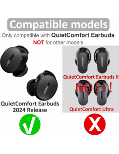 6 Pares Puntas de Oído Silicona Suave IiEXCEL S/M/L para Bose QuietComfort 2024 2