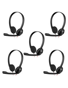Auriculares NUBWO HW02 USB y 3.5mm con Micrófono - 5 Paquetes