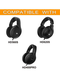 Kit de almohadillas de reemplazo defean para Sennheiser HD620S HD400Pro HD560S 2