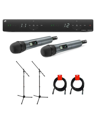 Conjunto Doble de Vocales Sennheiser XSW 1-825 UHF 2 Canales