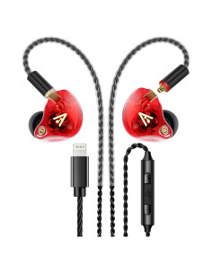 Auriculares HiFi Vibes 202ML In-Ear con Cable Lightning - Rojo