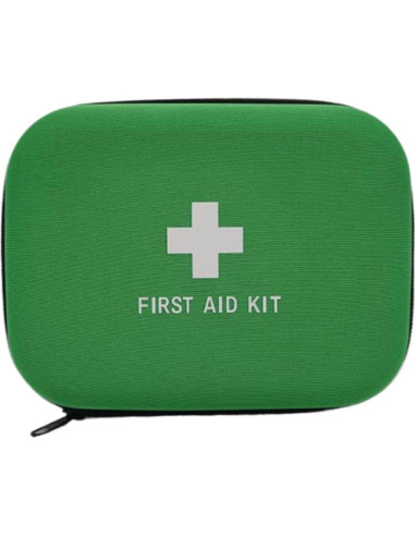 Estuche Duro de Primeros Auxilios EVA Jipemtra Verde 17.2x13.5cm