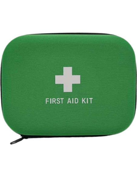 Estuche Duro de Primeros Auxilios EVA Jipemtra Verde 17.2x13.5cm