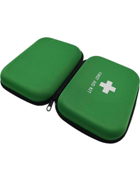 Estuche Duro de Primeros Auxilios EVA Jipemtra Verde 17.2x13.5cm