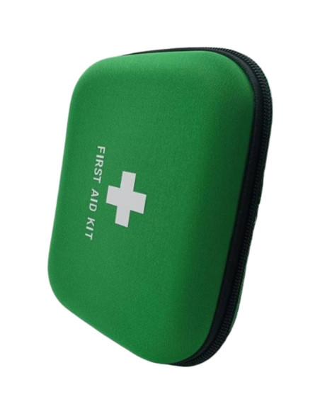 Estuche Duro de Primeros Auxilios EVA Jipemtra Verde 17.2x13.5cm