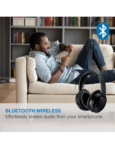 Auriculares Bluetooth iLive IAHN40B con Cancelación de Ruido