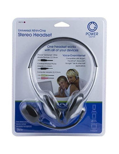 Auriculares Power Gear Universal Deluxe sobre la oreja 3.5mm 2