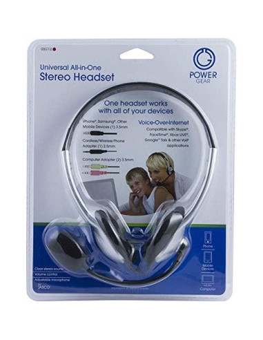 Auriculares Power Gear Universal Deluxe sobre la oreja 3.5mm