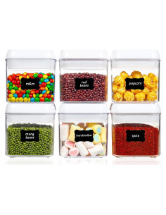 Vtopmart 6 Contenedores de Almacenamiento Herméticos 0.5L
