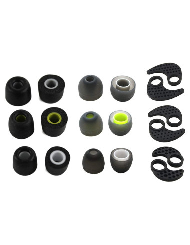 Accesorios Zotech para Auriculares JayBird BlueBuds X/X2/X3 - 3 Espumas, 3 EarFINS, 3 Gomas