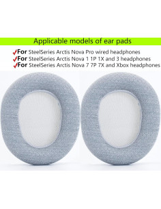Almohadillas de Reemplazo SteelSeries Arctis Nova Pro Gris 2