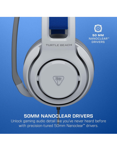 Auricular para Juegos Turtle Beach Atlas 200 - Blanco, 50 mm