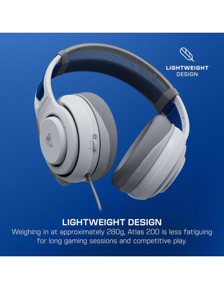 Auricular para Juegos Turtle Beach Atlas 200 - Blanco, 50 mm