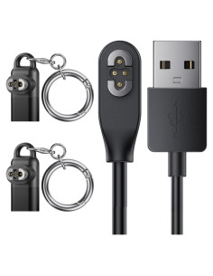Cable de carga magnético Shokz OpenSwim Pro con 2 adaptadores