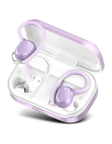 Auriculares Inalámbricos Bluetooth POMUIC Q53-Z-1 Morado IPX7