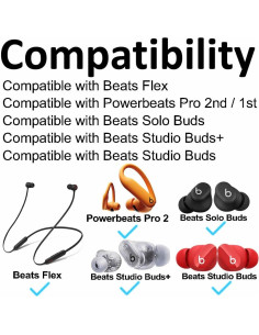 Puntas de Silicona A-Focus para Auriculares Beats - 8 Pares 2