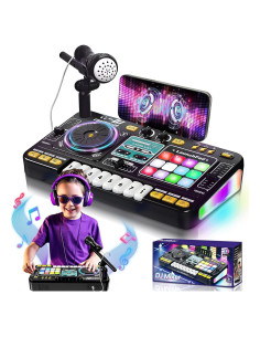 Mesa DJ Infantil OZMI con Micrófono y Luces - 100+ Sonidos