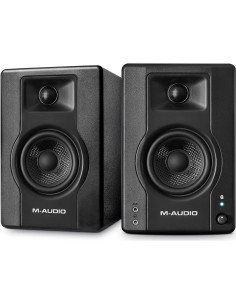 Monitores de Estudio M-Audio BX4BT 120W y Auriculares HDH40 2