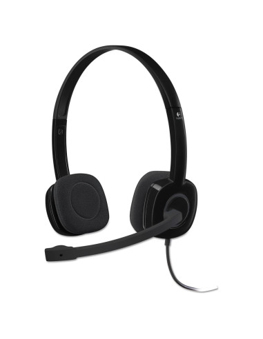 Auriculares Estéreo Logitech H151 con Micrófono y Control de Volumen